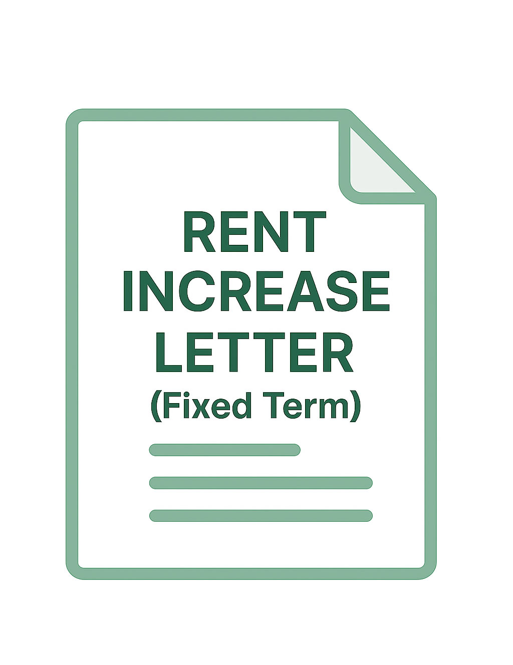 Rent Increase Letter